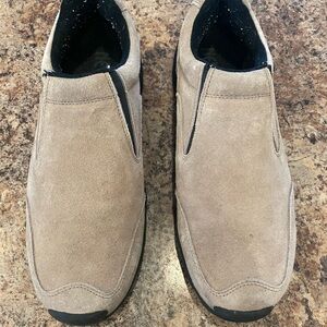 Men's Slip-On Suede Loafers in Tan
